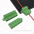 7.62mm pitch solderless butt male and female to plug-in terminal block with fixed connector